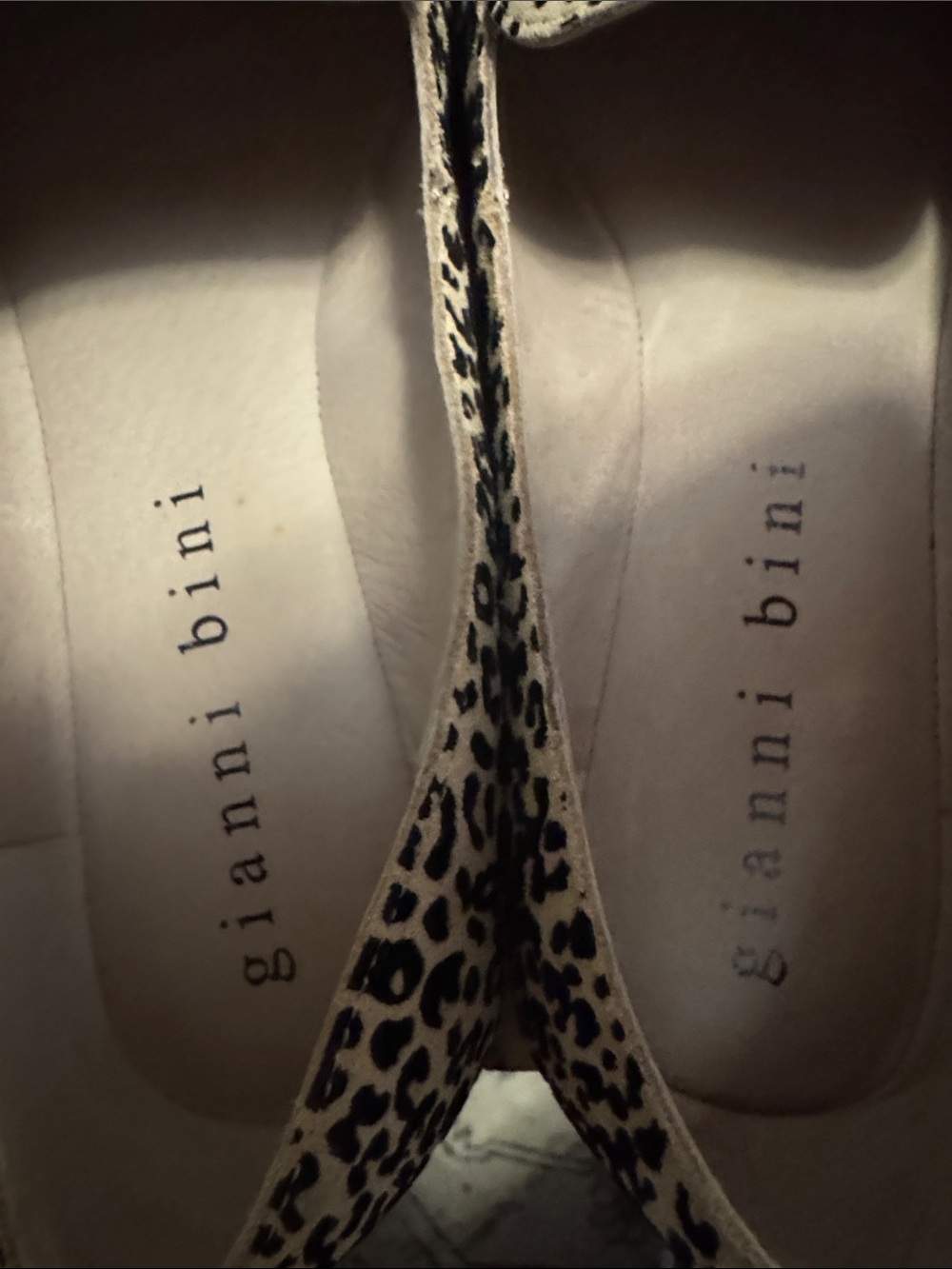Gianni Bini Leopard Print Slip-On Loafers - Beige & Black Size 9 - Picture 5 of 10
